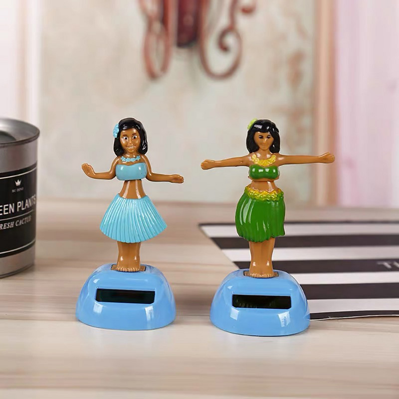 Autódísz Gépkocsik Dekoráció Tánc Hula Lány Lengő Bobble Játék Ajándékok Autók Belső Lakberendezés Napelemes Lányok Kiegészítők