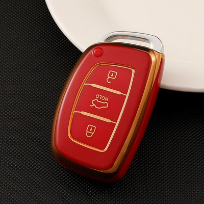 Husa pentru chei de mașină din TPU cu 3/4 butoane pentru Hyundai Elantra Sonata Tucson Santa Fe Rena Creta IX35 IX45 I20 I30 I35 I40 Ix25