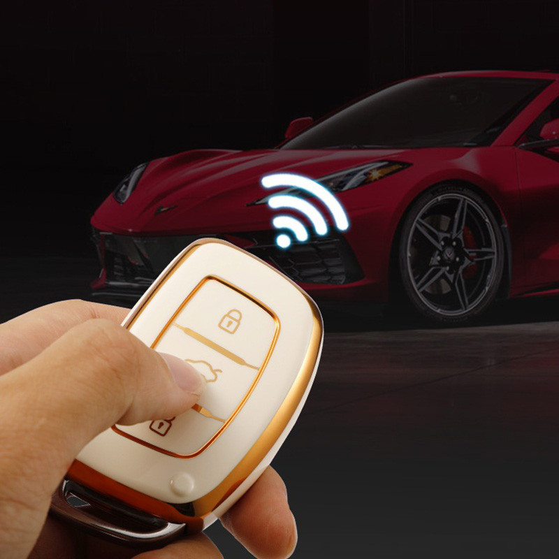 Husa pentru chei de mașină din TPU cu 3/4 butoane pentru Hyundai Elantra Sonata Tucson Santa Fe Rena Creta IX35 IX45 I20 I30 I35 I40 Ix25