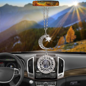 Creative Moon star-islam Pandantiv pentru mașină Oglindă retrovizoare Decorație Agățat Farmecul Ornamente Automobile Interior Automobile Accesorii