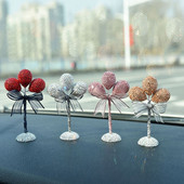 Baloane colorate cu diamante Decorație minunată drăguță pentru mașină Ornament interior pentru bordul vehiculului Fete Fete Accesorii pentru mașină cu stras