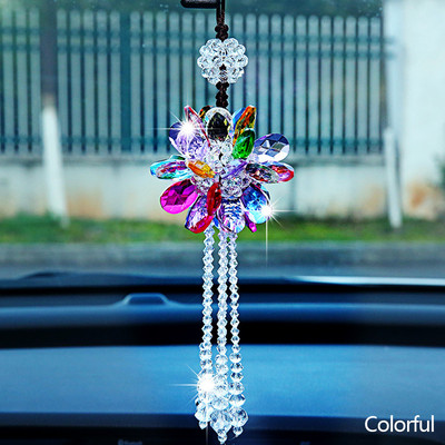 Ornamente pentru agățat mașină Auto Frumos cristal suspendat Pandantiv Oglinda retrovizoare Decorare mașină Accesorii pentru stilul mașinii