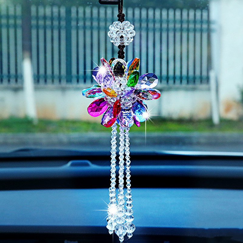 Ornamente pentru agățat mașină Auto Frumos cristal suspendat Pandantiv Oglinda retrovizoare Decorare mașină Accesorii pentru stilul mașinii