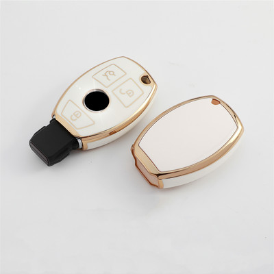 Pentru Mercedes Benz ABRG Clasa GLK GLA GLC GLR W204 W210 W176 W202 W463 TPU moale Husa pentru chei de la distanță de mașină Shell Fob