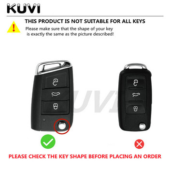 Κέλυφος θήκης κλειδιού τηλεχειριστηρίου αυτοκινήτου TPU για VW Volkswagen Golf 7 MK7 Tiguan MK2 για SEAT Ateca Leon FR 2 Ibiza Για Skoda Octavia A7