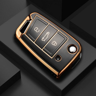 TPU automobilio nuotolinio valdymo pulto rakto dėklo dangtelis, skirtas VW Volkswagen Golf 7 MK7 Tiguan MK2, skirtas SEAT Ateca Leon FR 2 Ibiza, skirtas Skoda Octavia A7