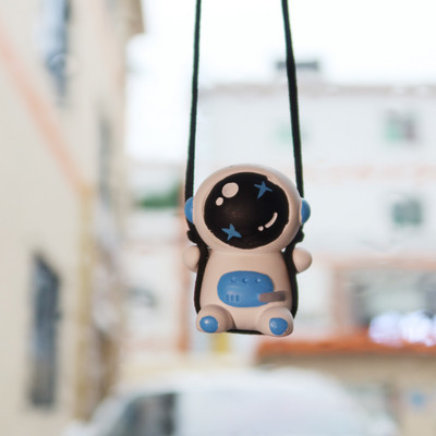 Ģipša šūpoles Astronaut Auto Kulons Karikatūra Robots Atpakaļskata Spogulis Automašīnas Salona piederumi Automašīnu apdare Aromterapijas ornaments