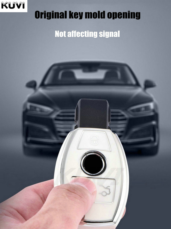 Carcasa TPU pentru cheia de la distanță pentru Mercedes Benz ABCER Class GLS GLA GLK GLC CLS CLA AMG W204 W205 W212 W463 W176