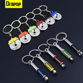 3D kreativni auto privjesak za ključeve Metalni kočioni disk Amortizer Model motora Privjesak za ključeve Privjesak za stil automobila Dekoracija Poklon