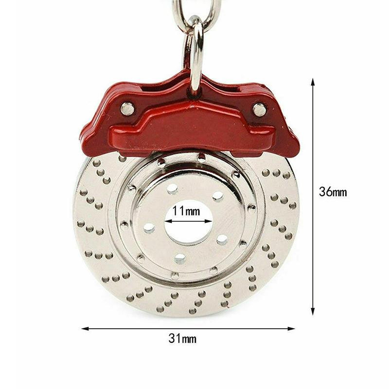 3D kreativni auto privjesak za ključeve Metalni kočioni disk Amortizer Model motora Privjesak za ključeve Privjesak za stil automobila Dekoracija Poklon