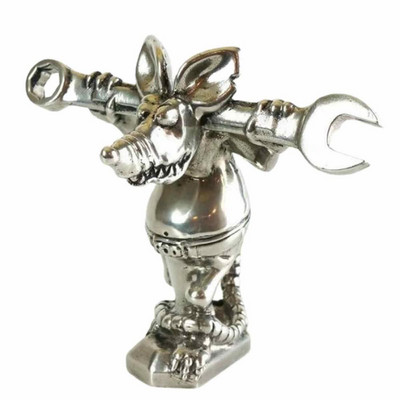 Διακοσμητικά αυτοκινήτου Ράβδος The Rat Monkey Figurine Μηχανικός Αυτοκινήτου Μπροστινό Κάλυμμα Κουκούλας Διακοσμητικό Ρητίνη Αγάλματα Auto Εξωτερική Διακόσμηση Αξεσουάρ αυτοκινήτου