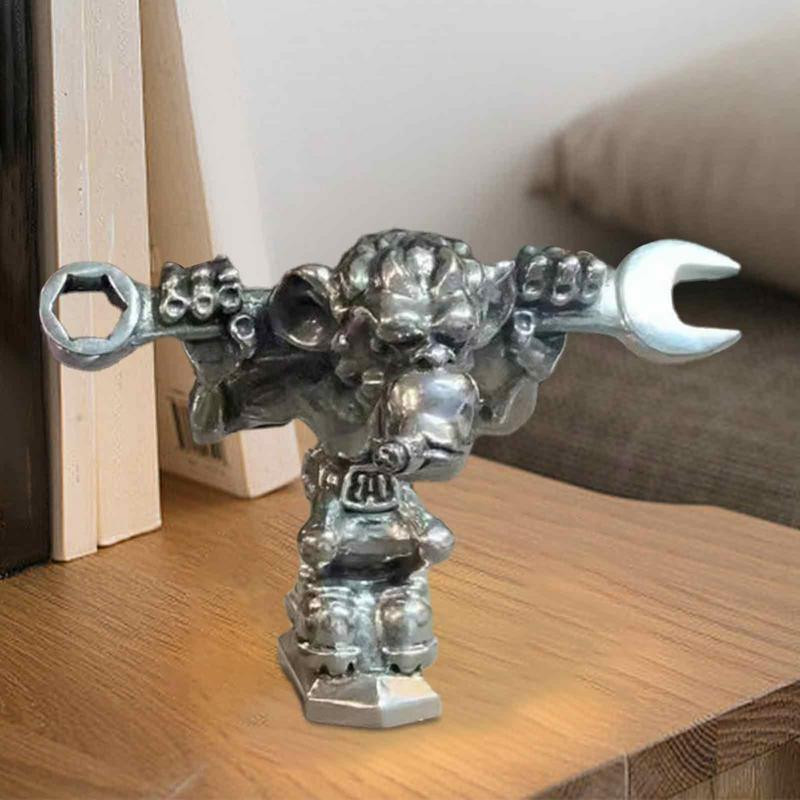 Διακοσμητικά αυτοκινήτου Ράβδος The Rat Monkey Figurine Μηχανικός Αυτοκινήτου Μπροστινό Κάλυμμα Κουκούλας Διακοσμητικό Ρητίνη Αγάλματα Auto Εξωτερική Διακόσμηση Αξεσουάρ αυτοκινήτου