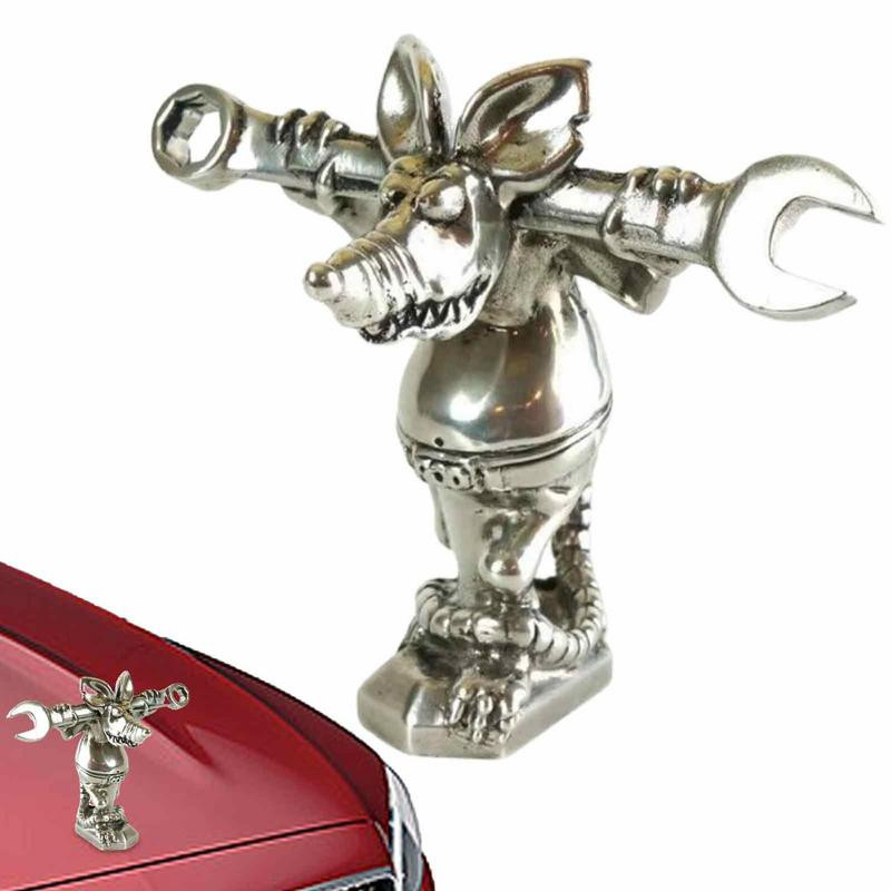 Διακοσμητικά αυτοκινήτου Ράβδος The Rat Monkey Figurine Μηχανικός Αυτοκινήτου Μπροστινό Κάλυμμα Κουκούλας Διακοσμητικό Ρητίνη Αγάλματα Auto Εξωτερική Διακόσμηση Αξεσουάρ αυτοκινήτου