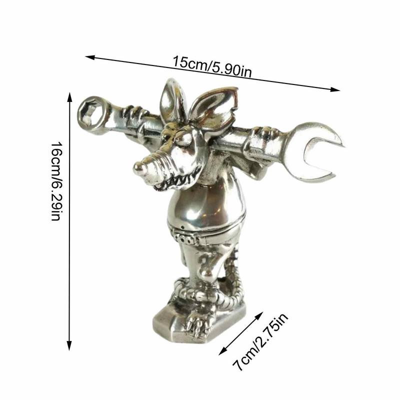Διακοσμητικά αυτοκινήτου Ράβδος The Rat Monkey Figurine Μηχανικός Αυτοκινήτου Μπροστινό Κάλυμμα Κουκούλας Διακοσμητικό Ρητίνη Αγάλματα Auto Εξωτερική Διακόσμηση Αξεσουάρ αυτοκινήτου