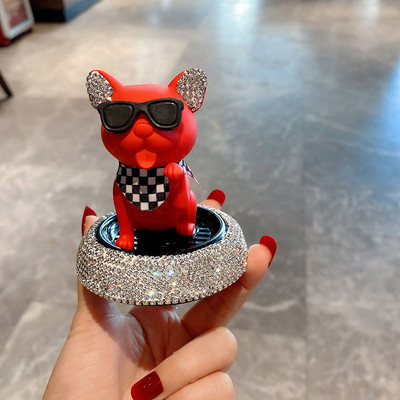 Személyiség autó belső dekoráció díszek Rajzfilm Aranyos kisállat Lucky Dog Auto Parfüm Gyémánt autós középkonzol kiegészítők