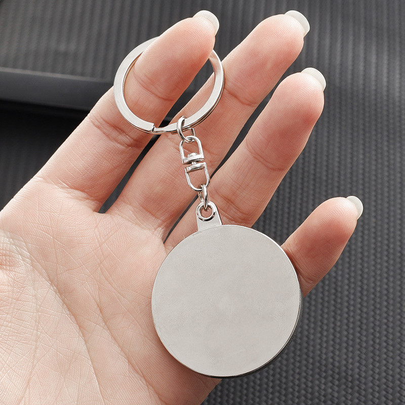 Autós kulcstartó Mini Perpetual Calendar Medál Cink ötvözet fém kulcstartó Női Férfi Kreatív Ajándék kulcstartó Autós kiegészítők