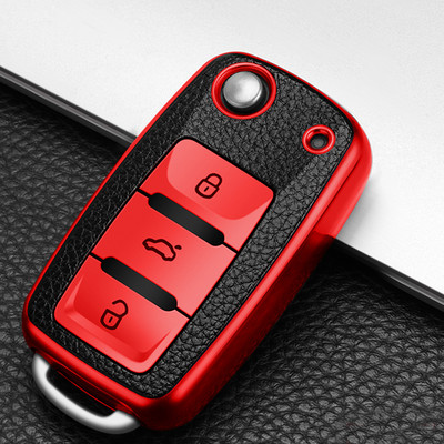 Husa TPU pentru chei auto pentru Volkswagen VW Golf Bora Jetta Polo Golf Passat B8 pentru Skoda Octavia A5 A7 Fabia Seat Ibiza Leon