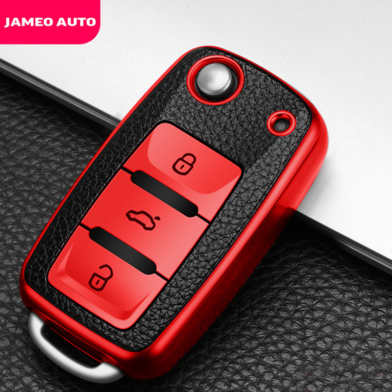 Husa TPU pentru chei auto pentru Volkswagen VW Golf Bora Jetta Polo Golf Passat B8 pentru Skoda Octavia A5 A7 Fabia Seat Ibiza Leon