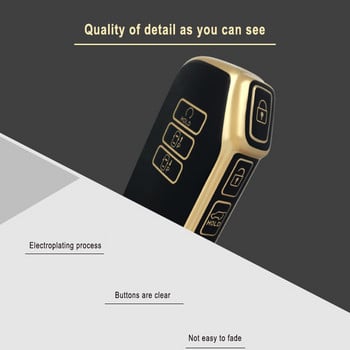 Κέλυφος θήκης κλειδιού τηλεχειριστηρίου αυτοκινήτου TPU με 7 κουμπιά για Kia Sorento MQ4 2020 2021 2022 EV6 K8 v6 Μπρελόκ χρυσό Edge Shell μπρελόκ