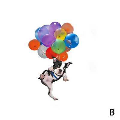 2D mielas katės šuniukas automobilyje pakabinamas kamentas kačiukas šuns modeliavimo modelis kūrybingas automobilio interjero dekoras Gyvūnų akrilo pakabukas vaikiškas žaislas Dovana