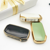 NOU TPU husă pentru chei de mașină Shell Fob pentru Kia Forte Sportage Cerato Telluride Sorento K5 k7 Soul Niro Seltos Gold Edge Shell