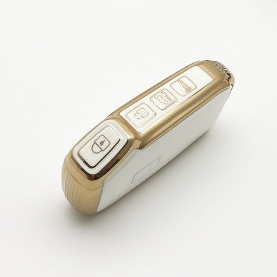 NOU TPU husă pentru chei de mașină Shell Fob pentru Kia Forte Sportage Cerato Telluride Sorento K5 k7 Soul Niro Seltos Gold Edge Shell