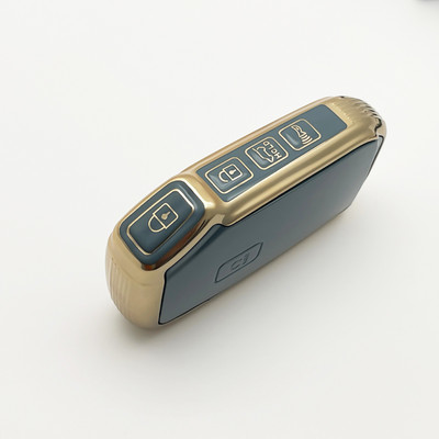 NOU TPU husă pentru chei de mașină Shell Fob pentru Kia Forte Sportage Cerato Telluride Sorento K5 k7 Soul Niro Seltos Gold Edge Shell