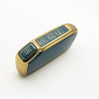 NOU TPU husă pentru chei de mașină Shell Fob pentru Kia Forte Sportage Cerato Telluride Sorento K5 k7 Soul Niro Seltos Gold Edge Shell