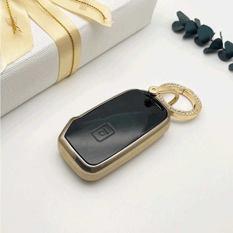 NOU TPU husă pentru chei de mașină Shell Fob pentru Kia Forte Sportage Cerato Telluride Sorento K5 k7 Soul Niro Seltos Gold Edge Shell