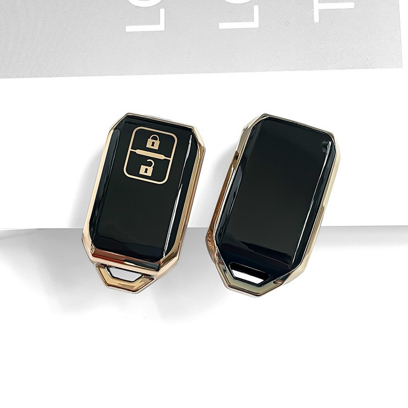 Carcasă de husă pentru chei de mașină nouă din TPU pentru Suzuki Swift 2017 Ertiga Suzuki Swift BTJ XL7 Wagon R 2 butoane carcasa fără cheie pentru telecomandă