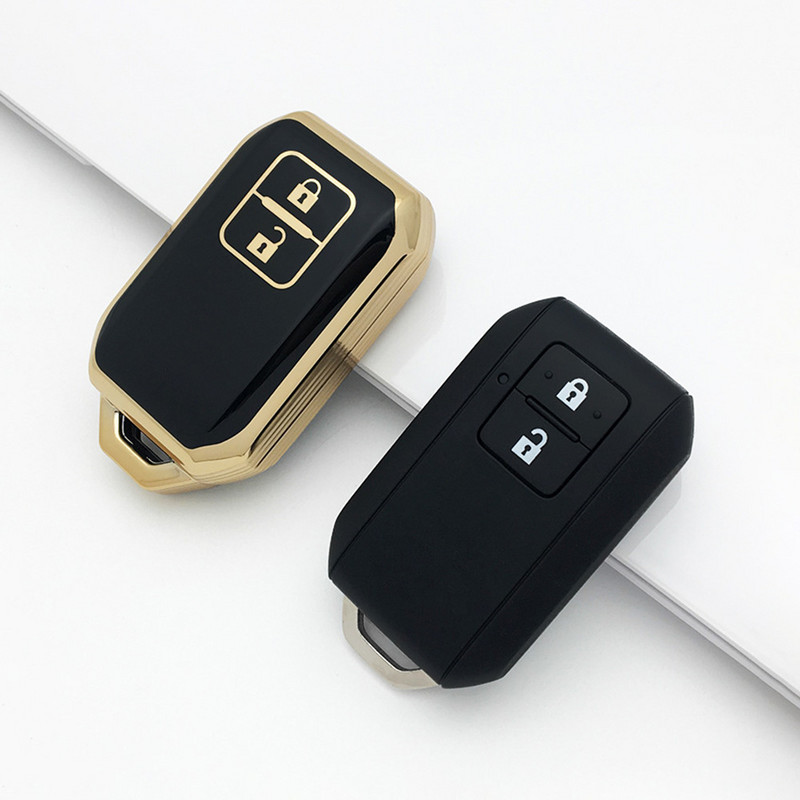 Carcasă de husă pentru chei de mașină nouă din TPU pentru Suzuki Swift 2017 Ertiga Suzuki Swift BTJ XL7 Wagon R 2 butoane carcasa fără cheie pentru telecomandă