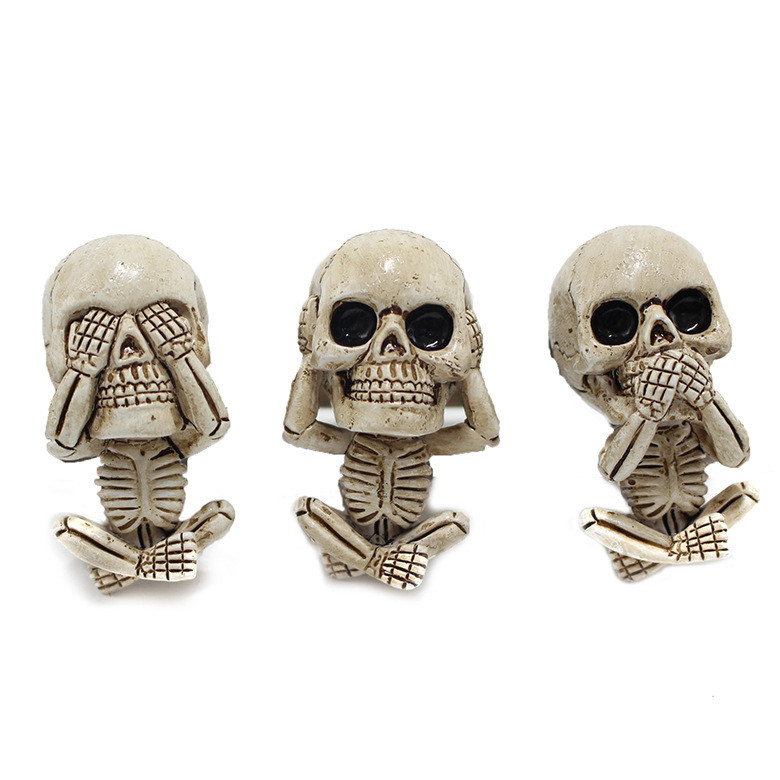 3 db koponyaautó belső dekoráció személyre szabott kreatív autós kiegészítők Lucky Accessories