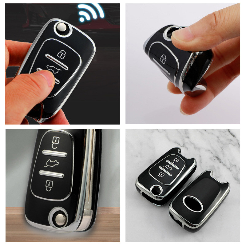 Carcasa TPU pentru chei de mașină pentru KIA Sportage Rio 3 Soul Optima Ceed Pro K5 K2 pentru Hyundai i20 i30 ix20 ix25 ix35 Elantra Accent