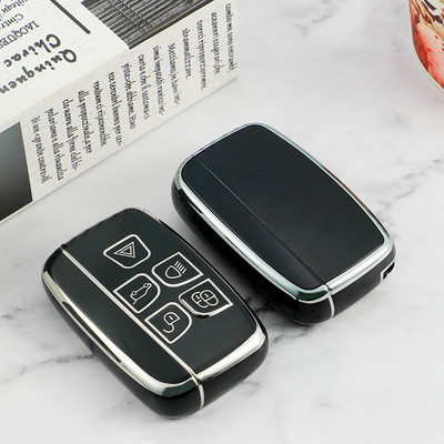 Jauns TPU automašīnas tālvadības pults atslēgas korpusa vāciņš priekš Land Rover Range Rover Jaguar F PACE XE XF XJ Discovery4 Sport LR4 Voque Velar Vogue