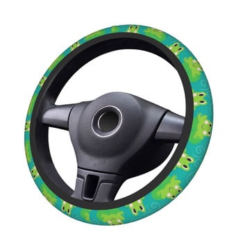 37-38 Κάλυμμα τιμονιού αυτοκινήτου Frog Animal Universal Anime Manga Braid On The Steering Heel Cover Elastische Auto Accessories