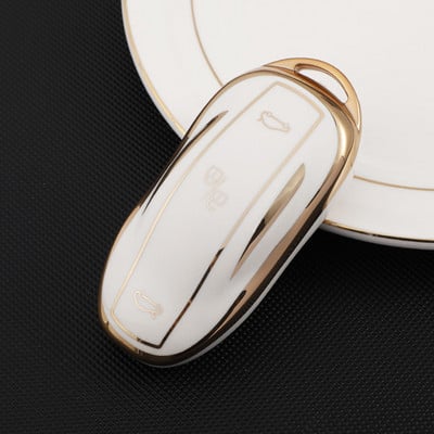 Husă TPU pentru chei de mașină pentru Tesla Model Y Husă de protecție pentru chei Model 3 2016 - 2021 Accesorii pentru geanta pentru chei