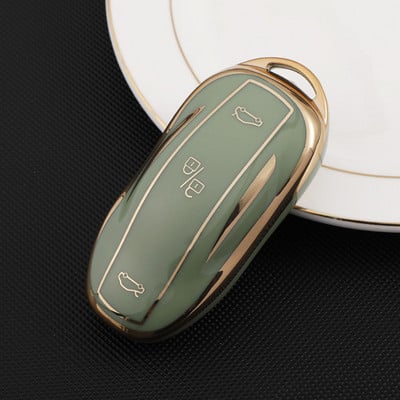 Husă TPU pentru chei de mașină pentru Tesla Model Y Husă de protecție pentru chei Model 3 2016 - 2021 Accesorii pentru geanta pentru chei