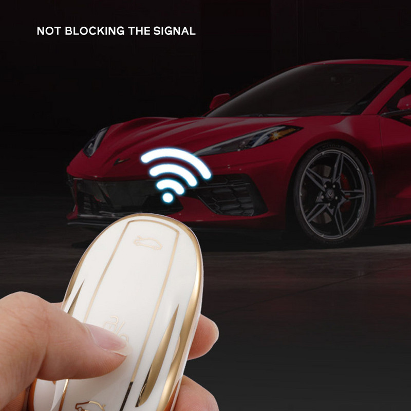 Husă TPU pentru chei de mașină pentru Tesla Model Y Husă de protecție pentru chei Model 3 2016 - 2021 Accesorii pentru geanta pentru chei