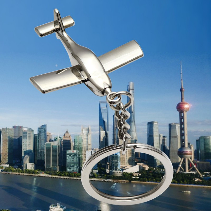 Breloc de avion Metel 3D nou, model de avion, breloc de mașină, breloc de mașină, bijuterii cadou pentru bărbați.