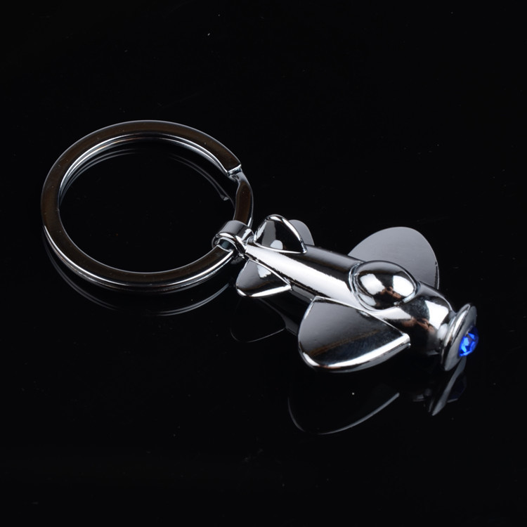 Brelocuri metalice de bună calitate Mini luptător pandantiv Accesorii pentru geantă Strasuri avioană Breloc mașină Breloc nou K1732