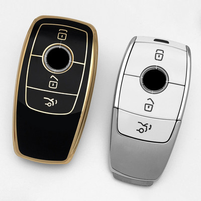 НОВ TPU калъф за дистанционен ключ за кола, капак за Mercedes Benz E320 E300 E200 2019-2020 ACESG Class AMG EQS EQC GLA Аксесоари