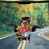 1PC Cool Dog Hanging Στολίδι Χαριτωμένο αστείο μενταγιόν κινουμένων σχεδίων Μπρελόκ Κρεμαστό με ζώα Κρεμαστό αυτοκίνητο αυτοκινήτου Αξεσουάρ σακιδίου πλάτης καθρέφτης πίσω όψης