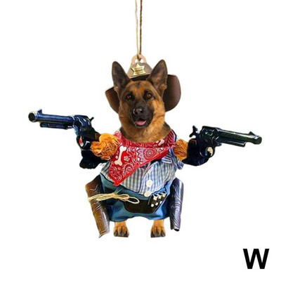 1PC Cool Dog Hanging Στολίδι Χαριτωμένο αστείο μενταγιόν κινουμένων σχεδίων Μπρελόκ Κρεμαστό με ζώα Κρεμαστό αυτοκίνητο αυτοκινήτου Αξεσουάρ σακιδίου πλάτης καθρέφτης πίσω όψης