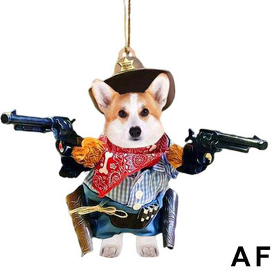 1PC Cool Dog Hanging Στολίδι Χαριτωμένο αστείο μενταγιόν κινουμένων σχεδίων Μπρελόκ Κρεμαστό με ζώα Κρεμαστό αυτοκίνητο αυτοκινήτου Αξεσουάρ σακιδίου πλάτης καθρέφτης πίσω όψης