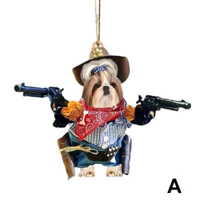1PC Cool Dog Hanging Στολίδι Χαριτωμένο αστείο μενταγιόν κινουμένων σχεδίων Μπρελόκ Κρεμαστό με ζώα Κρεμαστό αυτοκίνητο αυτοκινήτου Αξεσουάρ σακιδίου πλάτης καθρέφτης πίσω όψης