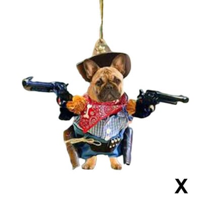 1PC Cool Dog Hanging Στολίδι Χαριτωμένο αστείο μενταγιόν κινουμένων σχεδίων Μπρελόκ Κρεμαστό με ζώα Κρεμαστό αυτοκίνητο αυτοκινήτου Αξεσουάρ σακιδίου πλάτης καθρέφτης πίσω όψης