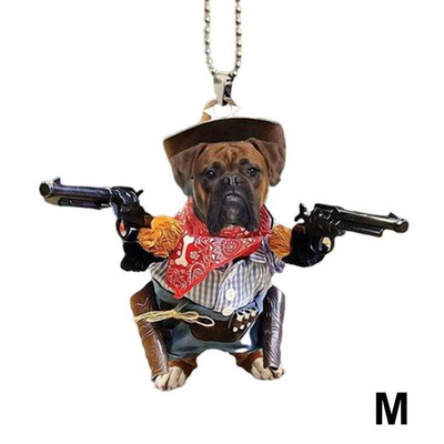 1PC Cool Dog Hanging Στολίδι Χαριτωμένο αστείο μενταγιόν κινουμένων σχεδίων Μπρελόκ Κρεμαστό με ζώα Κρεμαστό αυτοκίνητο αυτοκινήτου Αξεσουάρ σακιδίου πλάτης καθρέφτης πίσω όψης
