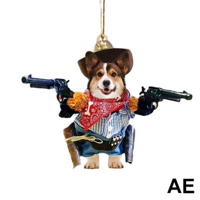 1PC Cool Dog Hanging Στολίδι Χαριτωμένο αστείο μενταγιόν κινουμένων σχεδίων Μπρελόκ Κρεμαστό με ζώα Κρεμαστό αυτοκίνητο αυτοκινήτου Αξεσουάρ σακιδίου πλάτης καθρέφτης πίσω όψης