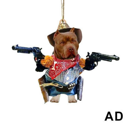 1PC Cool Dog Hanging Στολίδι Χαριτωμένο αστείο μενταγιόν κινουμένων σχεδίων Μπρελόκ Κρεμαστό με ζώα Κρεμαστό αυτοκίνητο αυτοκινήτου Αξεσουάρ σακιδίου πλάτης καθρέφτης πίσω όψης