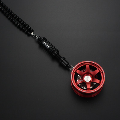 Automobilio aksesuaras interjeras Automobilio pakabinamas veidrodinis ratlankis Modelis Amortizatorius Dekoratyviniai papuošalai Raktų pakabukas galinio vaizdo pakabukas